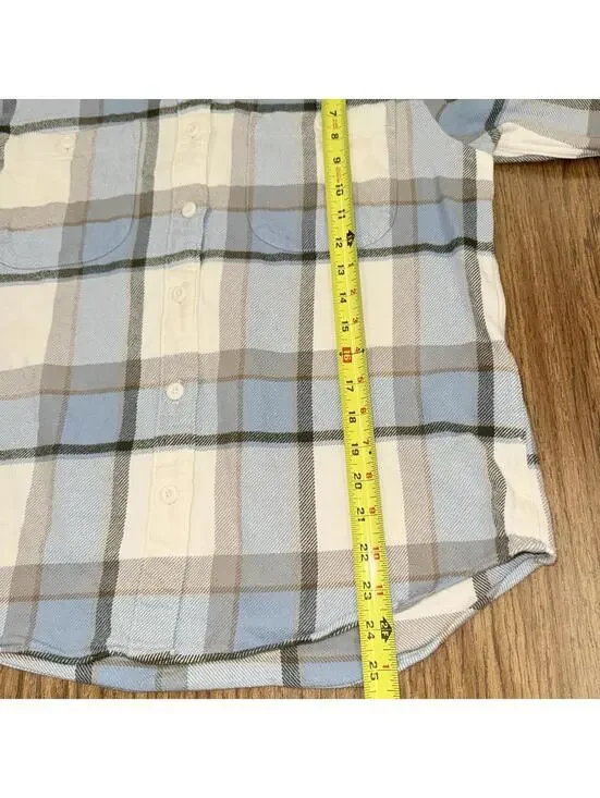 Patagonia L-S Fjord Flannel Shirt Women's Size Medium Sunrise Ridge/Natural - Picture 4 of 6